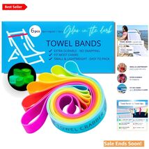 6-Pack Durable Towel Bands - Perfect for Beach &amp; Cruise Chairs, Gift Ready! - $24.70