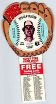Pepsi Baseball Trading Card 1977 John Grubb Cleveland Indians MLB Diecut Trade - £7.88 GBP