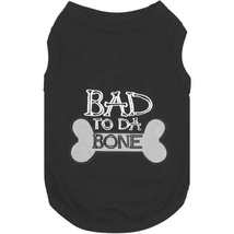 Embroidered &quot;Bad to Da Bone&quot; Dog Tee - £21.10 GBP