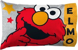 Sesame Street Hip Elmo Pillowcase measures 20 x 30 inches - £15.07 GBP