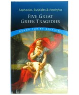 Five Great Greek Tragedies Dover Thrift Sophocles Euripides Aeschylus Book - £3.90 GBP