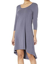 NWT ModODoc Cotton Modal Spandex Jersey Hi-Lo Hem Dress Keyhole Back Shady Sz S - £11.09 GBP