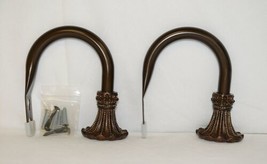 Kirsch Regency Collection 60110094 Weathered Bronze Beaded Trumpet Holdbacks - £20.33 GBP