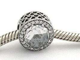 Authentic PANDORA Radiant Hearts Charm w/ Clear CZ, 791725CZ, New - $56.99