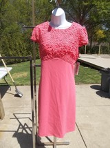 Nwt Nanette Lepore Pink Lace Dress 14 - £48.06 GBP