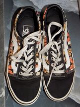 Vans Skater Shoes Black&amp;White Checker Colorful Monarch Butterflies Size ... - $29.00