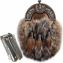 Scottish Kilt Full Dress Sporran Thistle Cantel Sporran Antique Unique N... - $2,125.41 MXN