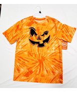 XL- (14-16) Wonder Nation Orange Halloween Jack-O- Lantern Pumpkin Face T-Shirt - $6.44