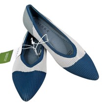 Serra Womens Flats Recycled Material 7 Gray Blue New - $24.74