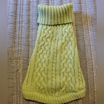 Boots &amp; Barkley -Cable-Knit Turtleneck Dog Sweater - S - Dusty Robin Up ... - $4.95