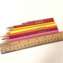 7 MITSUBISHI Colouring Color Pencils Pencil Crayons Art Supplies With Car Logo - £9.72 GBP