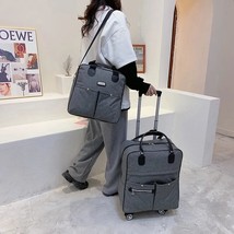 2PCS/SET Wheeled bag Women travel Backpack girl wheels trolley bags large capaci - £124.16 GBP