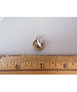 Masonic Sword/Crescent Moon Platinum Pin w/Diamonds 1.3g without back - €101,10 EUR