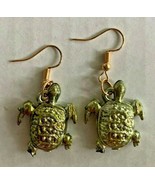 Vintage Mini Turtles Green Tone Fun Charms Costume Jewelry T3 - £10.17 GBP