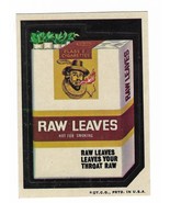 Wacky Packages 1973 3rd series Raw Leaves Cigarettes tan back Raleigh pa... - $14.99