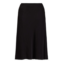 Time and Tru Women&#39;s Midi Slip Skirt, Black Size L(12-14) - $18.80
