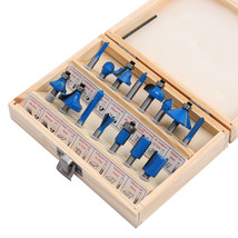 Diy Carbide Router Bit Set 1/4&quot; Shank And Wood Commercial Woodworking To... - £31.35 GBP