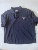 Edmonton Canada Vtg Black Polo Shirt Rare Size XL - £23.29 GBP