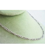 ALUNNO E STENDARDI necklace chain in sterling silver 925 Figaro style Ma... - $38.00