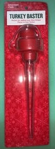 Gourmet Club Turkey Baster Kitchen Utensil, Bulb is a Red Santa Hat, - $2.85