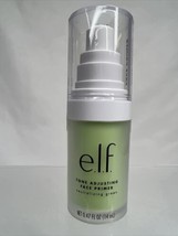 e.l.f. Studio Mineral Infused Face Primer Tone Adjusting Green .47oz COM... - $8.99