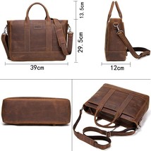 High-quality Vintage Men Handbags For 15.6&quot; Laptop Business Briefcase For Male G - £174.10 GBP