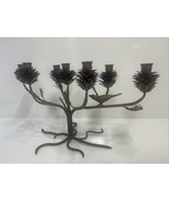 Bronze Pine one And Bird Candelabra ￼ vintage 1970s Mint condition - $29.42