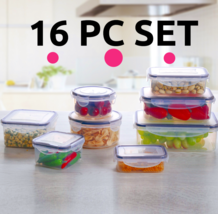 MTR 16-Piece BPA-Free Airtight Food Storage Container Set – Stackable, L... - $15.98