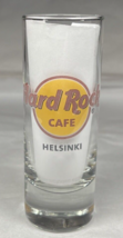 Hard Rock Cafe Helsinki Shot Glass 4&quot; Tall Shooter Closed Location - £7.57 GBP