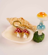 Mushroom Earrings, Fairy Cottage Core, Gift for Her Jewelry Pretty and Shabby - £31.71 GBP
