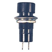 6 pack 26-735 round push button 26735 switch black spst mcm black button - $174.65 MXN