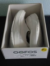 Oofos OOmg eeZee Low Slip-On Shoes Knit White On White Men’s Size 9.5 NWT - £47.66 GBP