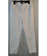 NWT WOMENS $99 TALBOTS FLAWLESS SLIM ANKLE SPARKLY IVORY CORDUROY JEANS ... - $930.12 MXN