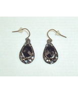 Black &amp; Pewter Dangling Earrings 5201 Brand New Free 1st Class Ship USA - £7.70 GBP