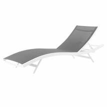 Modway Glimpse Aluminum Mesh Outdoor Patio Poolside Deck Chaise Lounge Chair in  - £231.22 GBP+