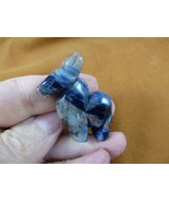 Y-BUR-575) Blue gray sodalite Donkey mule burro gemstone figurine burros... - £14.69 GBP