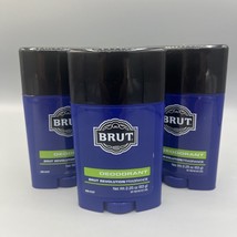 3 x BRUT Deodorant BRUT REVOLUTION Fragrance Solid Blue 2.25 oz - $44.45