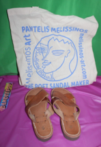 Pantelis Melissinos The Poet Sandal Maker Greece Handmade Sandal Shoes Size 6 - £39.41 GBP