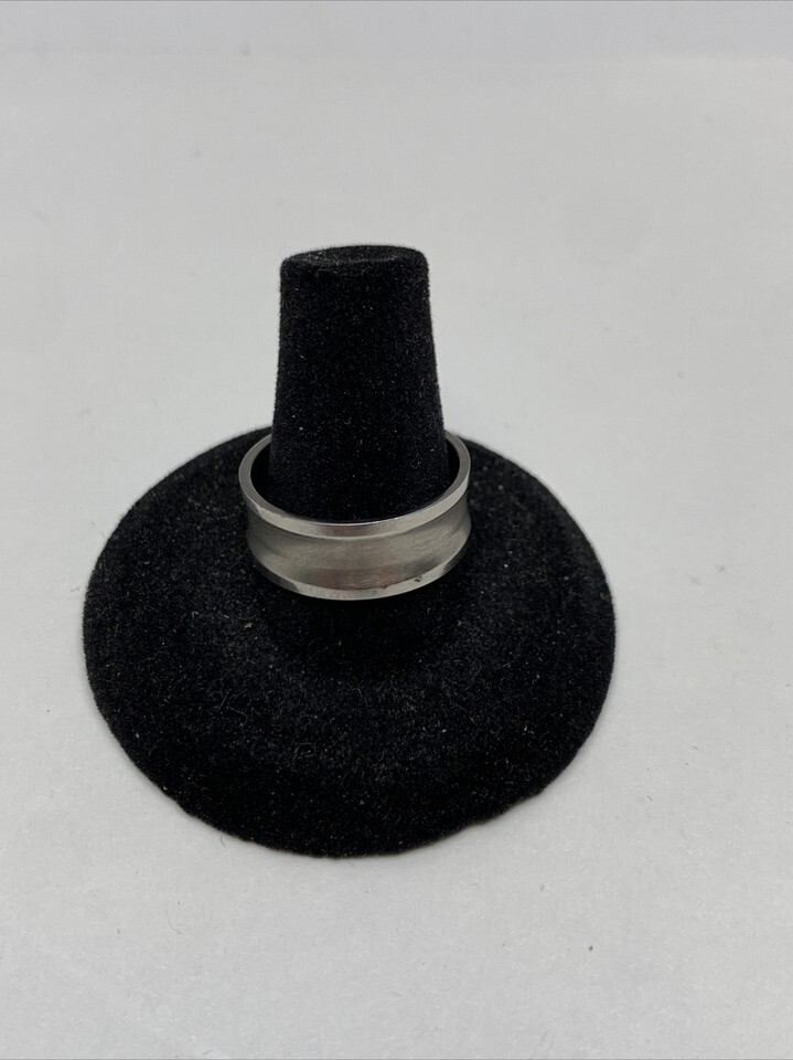 Stainless Steel Mens Wedding Band Ring Size 9 KG Fashion Jewelry Fashion... - $14.85
