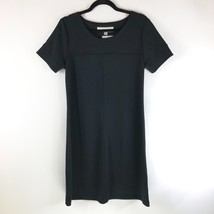 Merona Dress A Line Short Sleeve Scoop Neck Basic Black Size M - £11.44 GBP