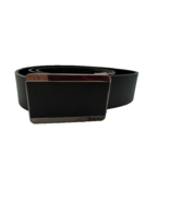NEW TUMI split leather men&#39;s reversible OS belt black made in France qua... - £98.32 GBP
