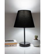 Black Modern Bedroom Lampshade Black Standing Table Lamp - $24.68
