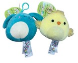 Squishmallows Bunny and Chick Easter Clip 4 inch Plush 2021 Lot of 2 wit... - $17.65