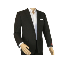 Men RENOIR Suit Solid Two Button Business Formal Classic Regular Fit 201-1 Black image 8