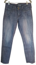 Old Navy The Flirt Boot Cut Dark Wash Slash  Jeans Womens size 10 Regular - £11.87 GBP