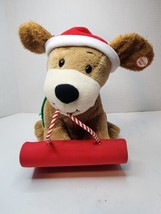 Hallmark Rockin Rover Animated Dog On Sled Barks Jingle Bells Jingle Pal... - $16.36