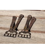 Antique The Climax Leather Suspenders Snaps Clasps c.1910&#39;s - 20s VTG Cl... - £23.33 GBP