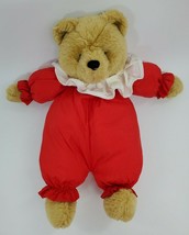 14&quot; Gibson Greetings Vtg Bear Red Puffalump Style Plush Nylon Parachute B305 - £15.44 GBP