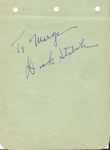 Dick Stabile Signed Vintage Album Page - £27.69 GBP