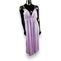 Vtg Erica Loren New York Pastel Purple Nylon Strappy Nightgown USA Made ... - £27.27 GBP